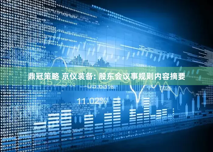 鼎冠策略 京仪装备: 股东会议事规则内容摘要